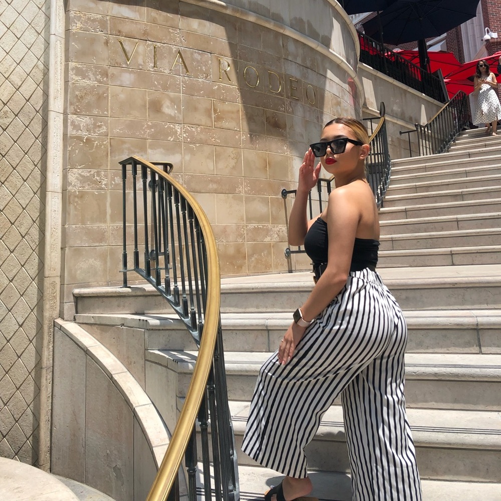 Zara striped pants